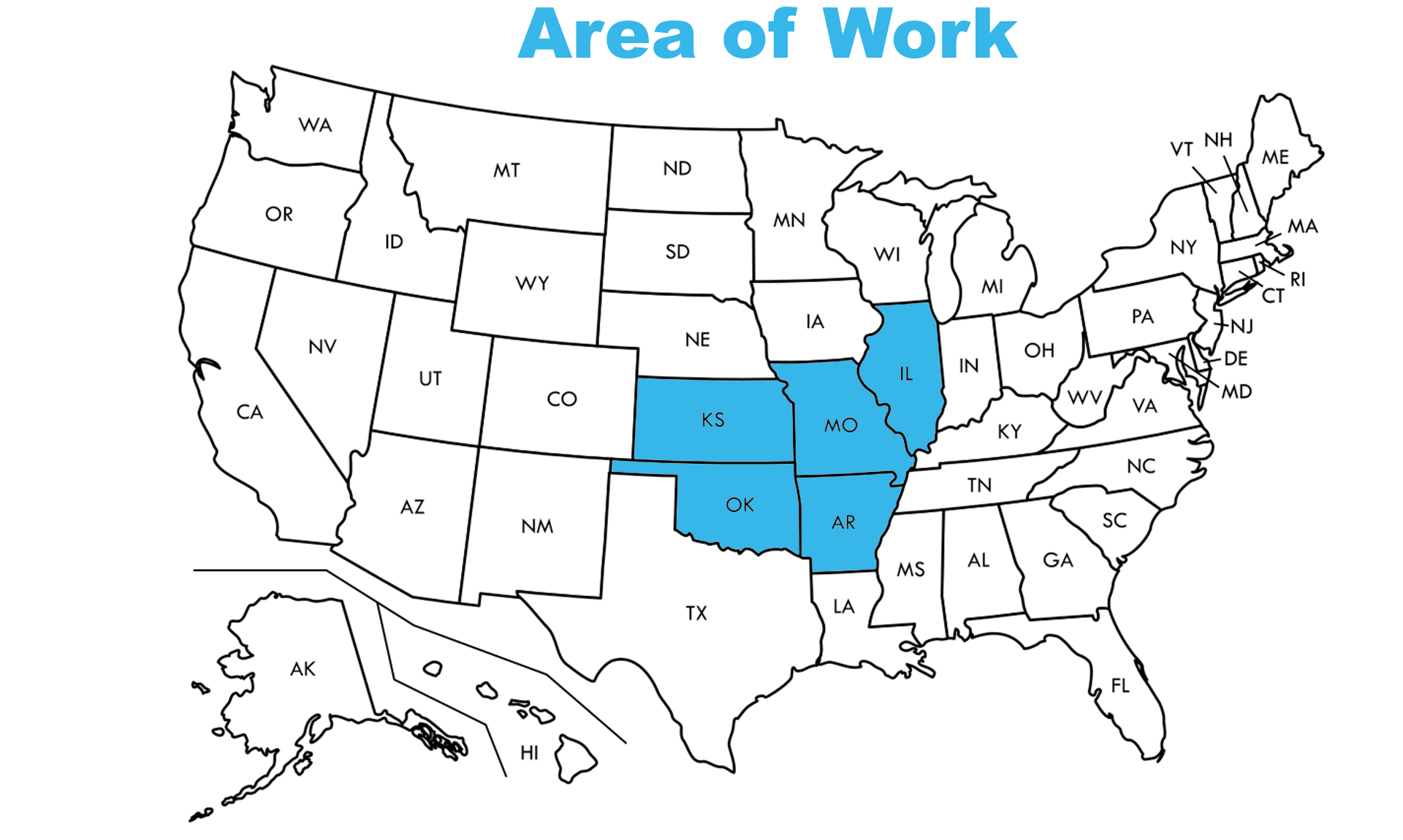 IPS area of work map